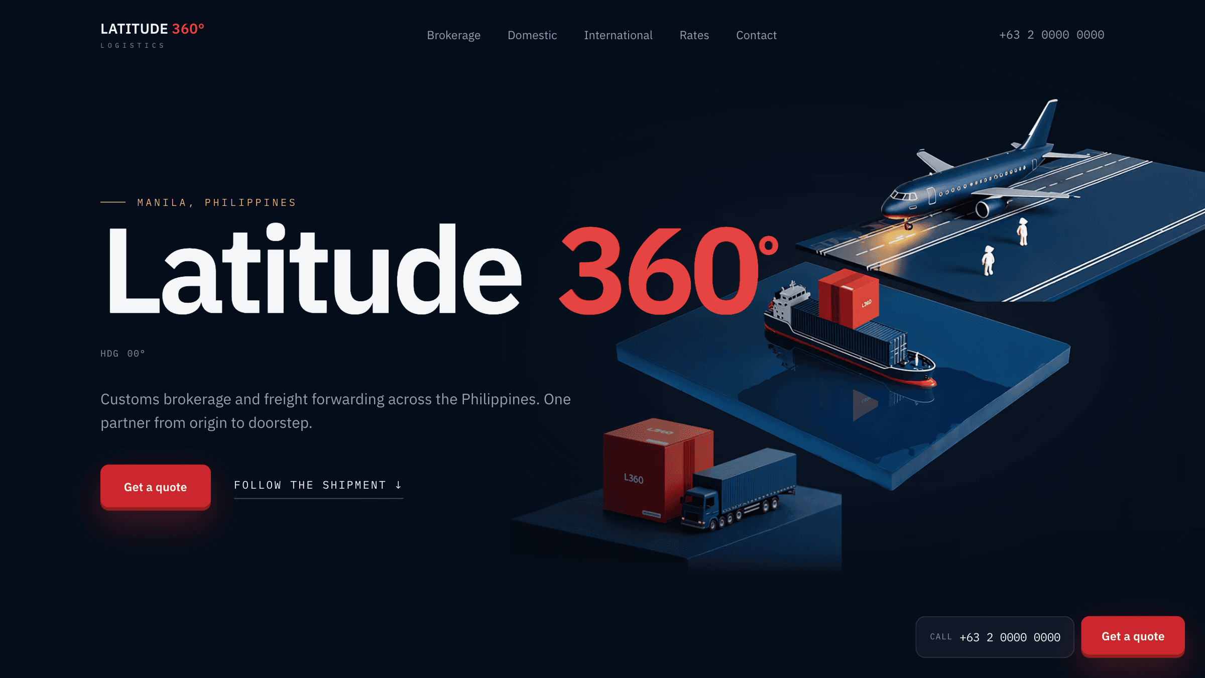 Latitude 360 — hero section